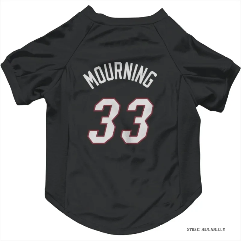 Alonzo Mourning  Black Miami Heat  Cat & Dog Pet Jersey
