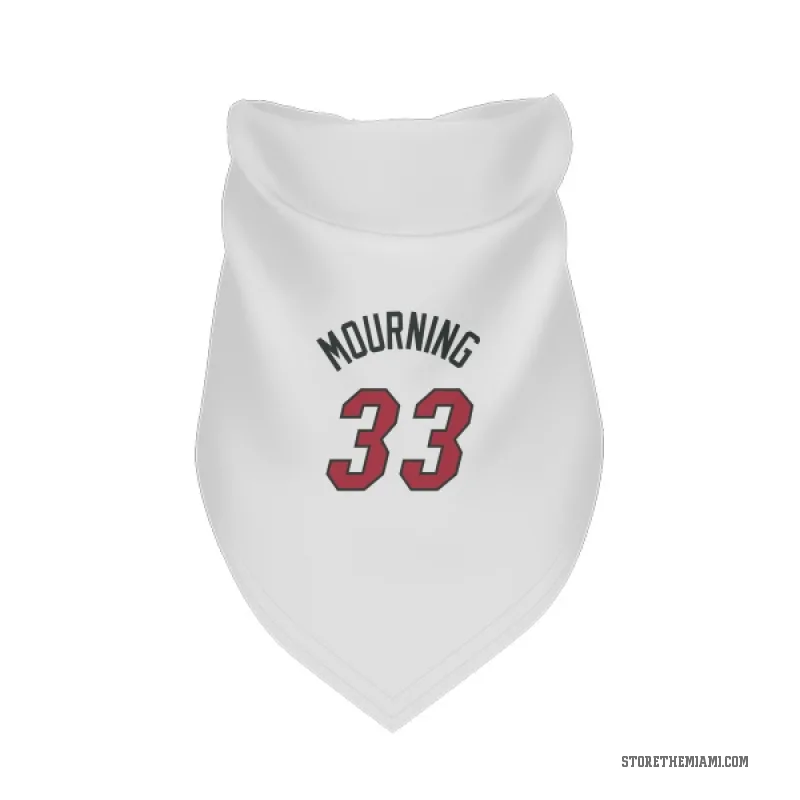 Alonzo Mourning  White Miami Heat  Cat & Dog Pet Bandana