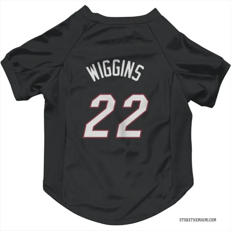 Andrew Wiggins  Black Miami Heat  Cat & Dog Pet Jersey