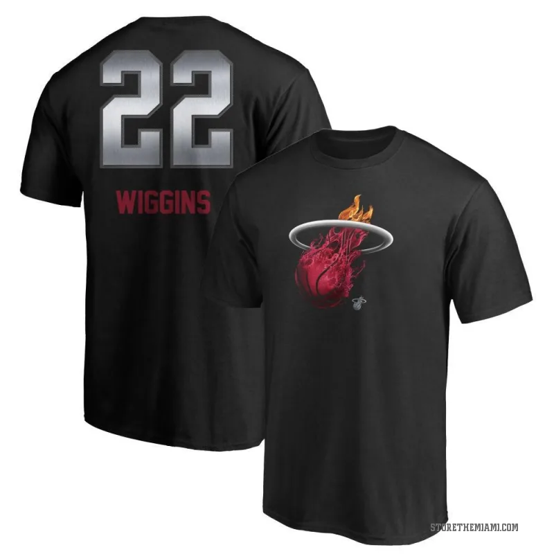 Andrew Wiggins Men's Black Miami Heat Midnight Mascot T-Shirt