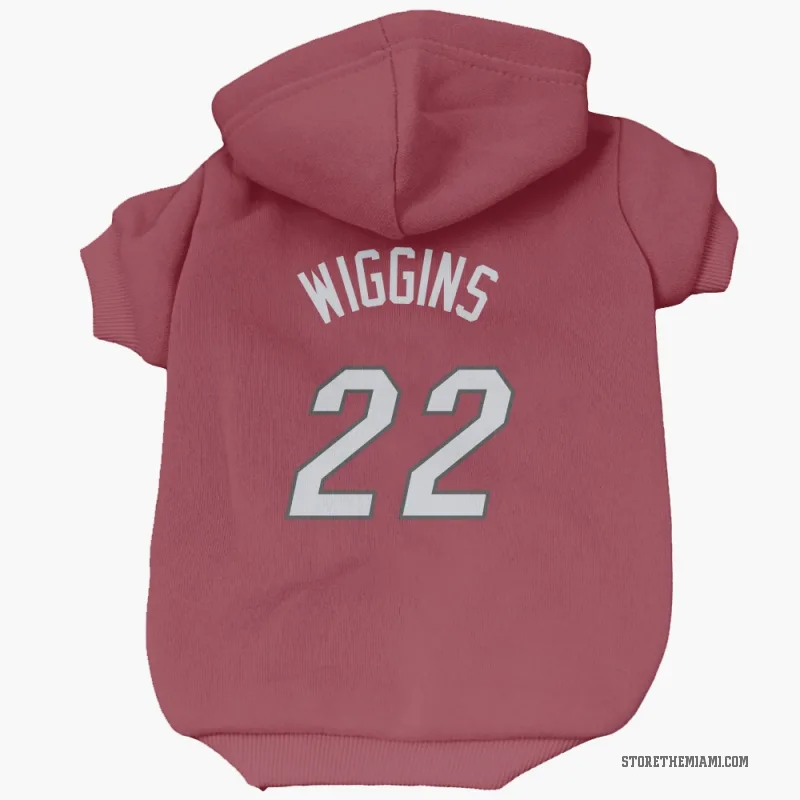 Andrew Wiggins  Red Miami Heat  Cat & Dog Pet Hoodie