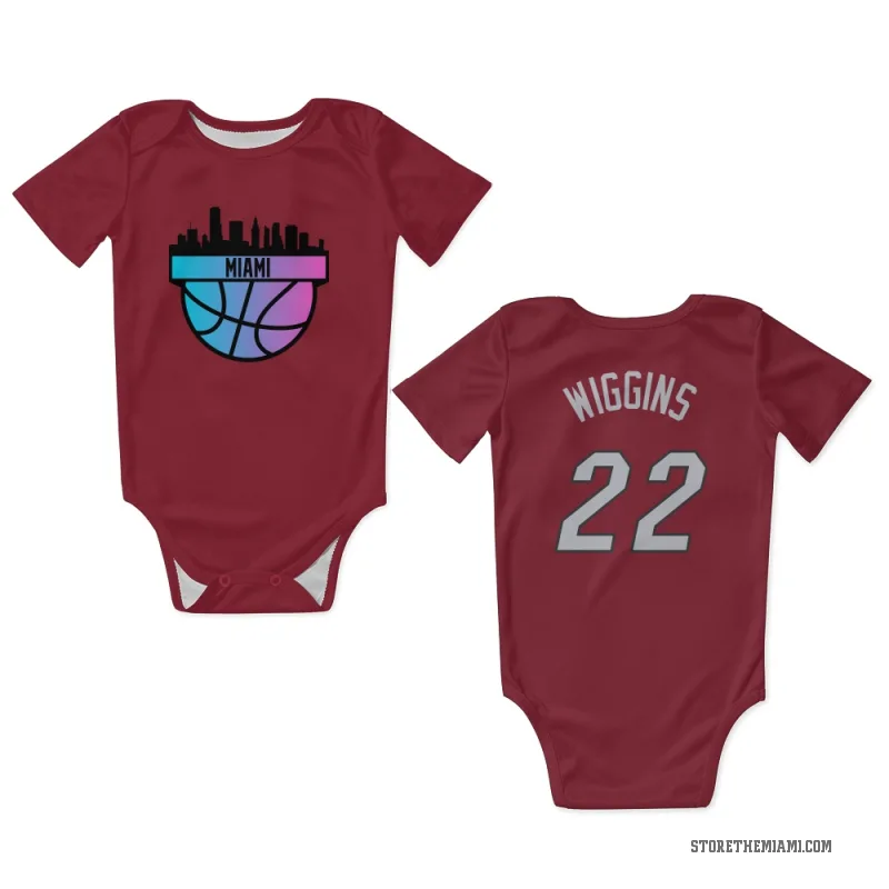 Andrew Wiggins  Red Miami Heat  Newborn & Infant Bodysuit