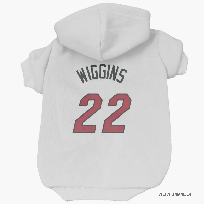Andrew Wiggins  White Miami Heat  Cat & Dog Pet Hoodie