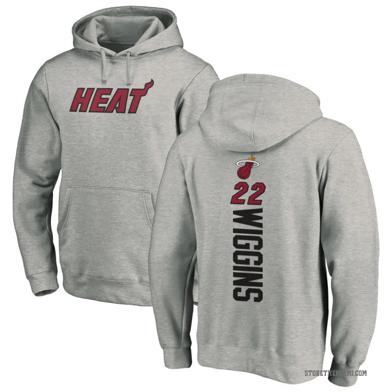 Andrew Wiggins Youth Miami Heat Branded Ash Backer Pullover Hoodie
