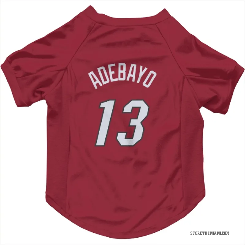 Bam Adebayo  Red Miami Heat  Cat & Dog Pet Jersey