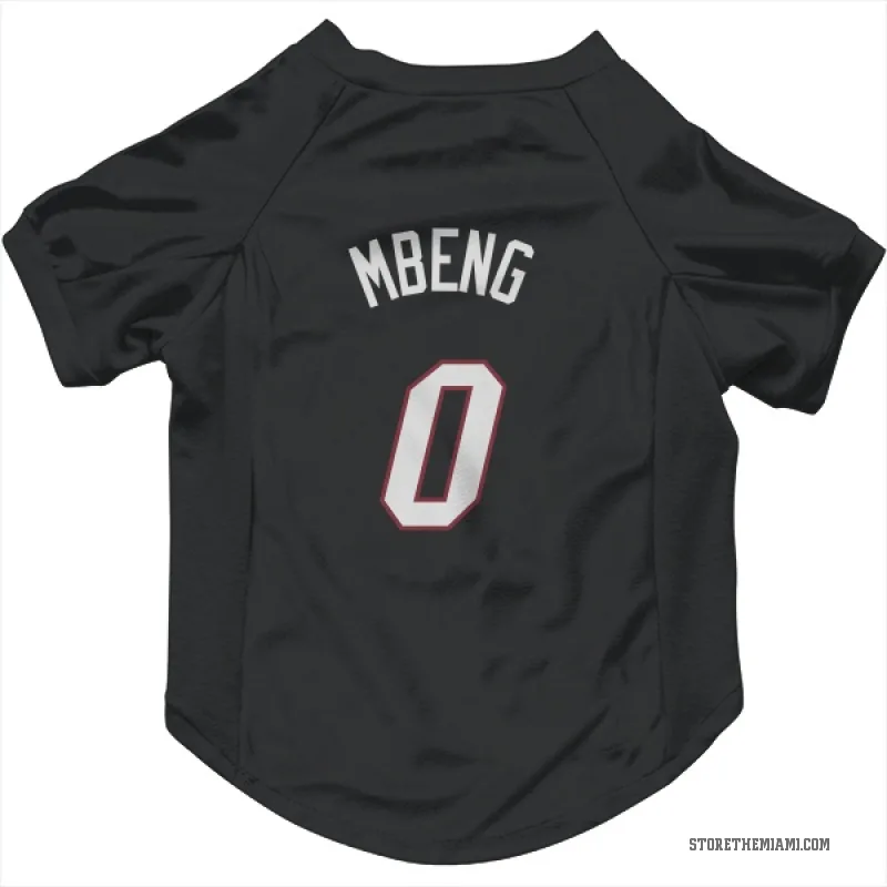 Bez Mbeng  Black Miami Heat  Cat & Dog Pet Jersey