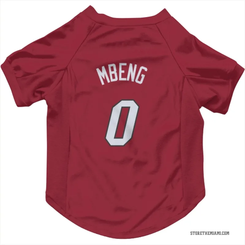 Bez Mbeng  Red Miami Heat  Cat & Dog Pet Jersey