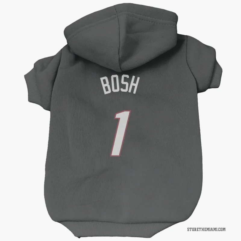 Chris Bosh  Black Miami Heat  Cat & Dog Pet Hoodie