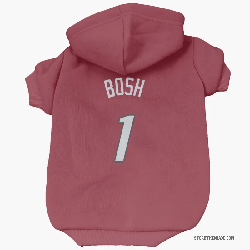 Chris Bosh  Red Miami Heat  Cat & Dog Pet Hoodie