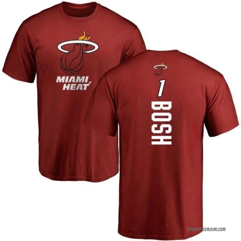 Chris Bosh Youth Miami Heat Cardinal Backer T-Shirt