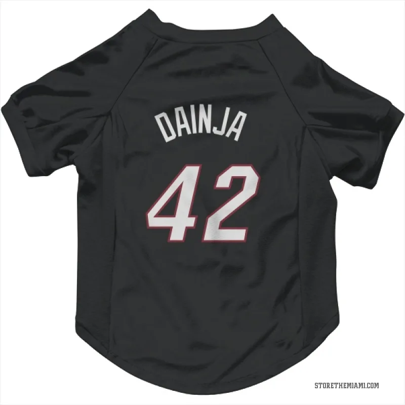 Dain Dainja  Black Miami Heat  Cat & Dog Pet Jersey