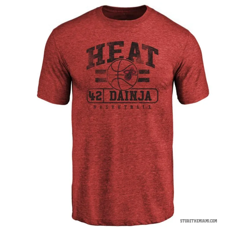Dain Dainja Men's Miami Heat Cardinal Baseline T-Shirt