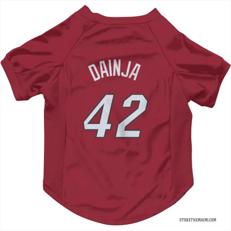 Dain Dainja  Red Miami Heat  Cat & Dog Pet Jersey