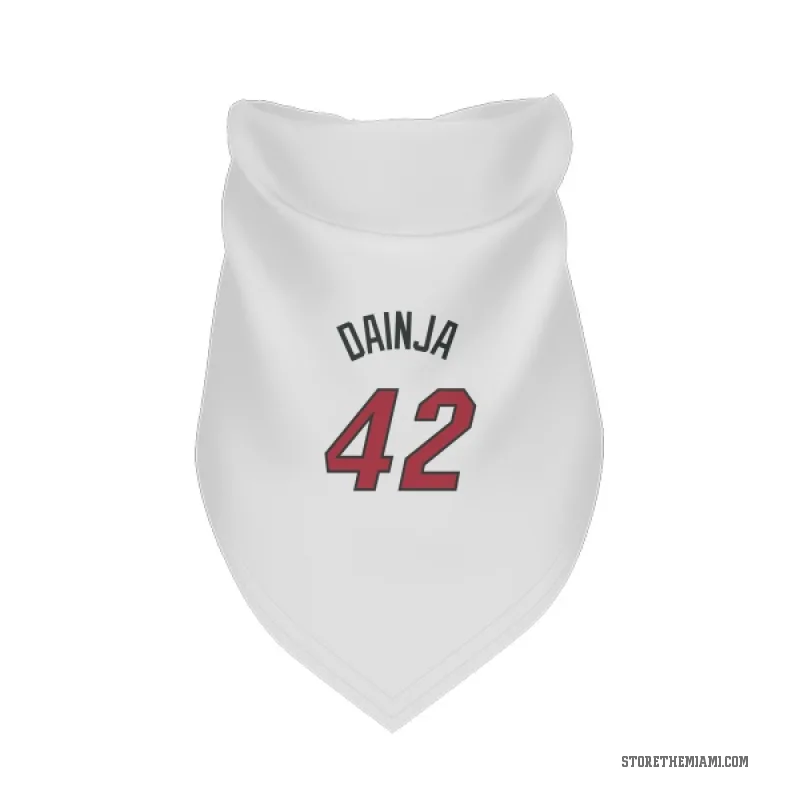 Dain Dainja  White Miami Heat  Cat & Dog Pet Bandana