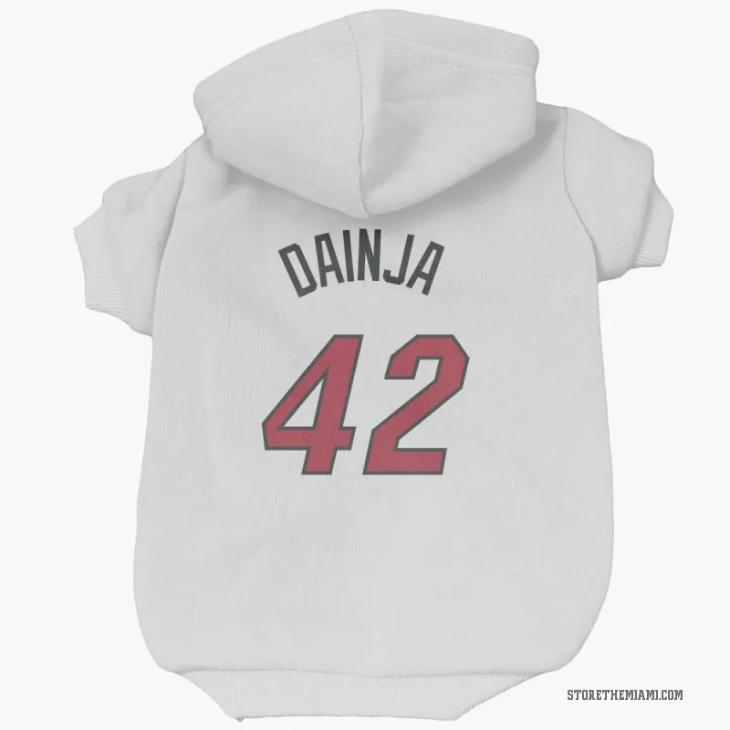 Dain Dainja  White Miami Heat  Cat & Dog Pet Hoodie