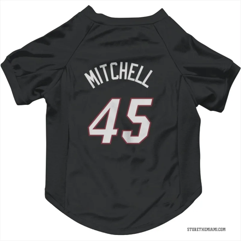 Davion Mitchell  Black Miami Heat  Cat & Dog Pet Jersey