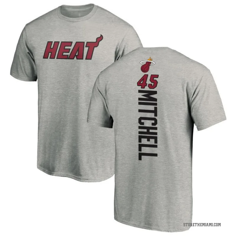Davion Mitchell Men's Miami Heat Ash Backer T-Shirt