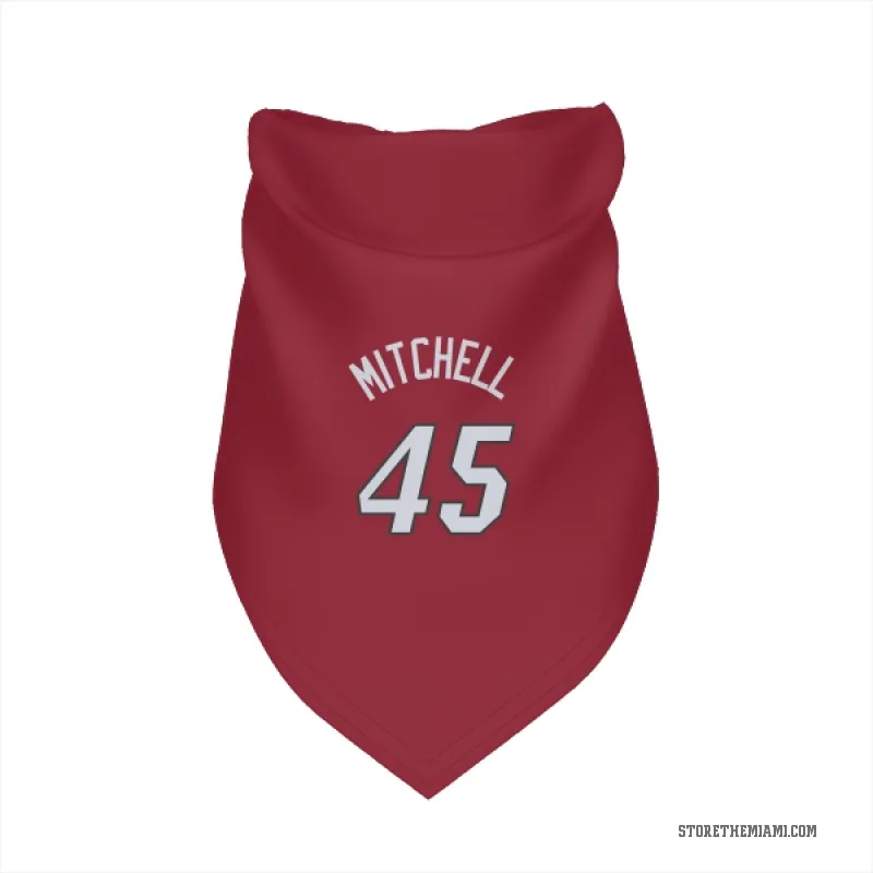 Davion Mitchell  Red Miami Heat  Cat & Dog Pet Bandana