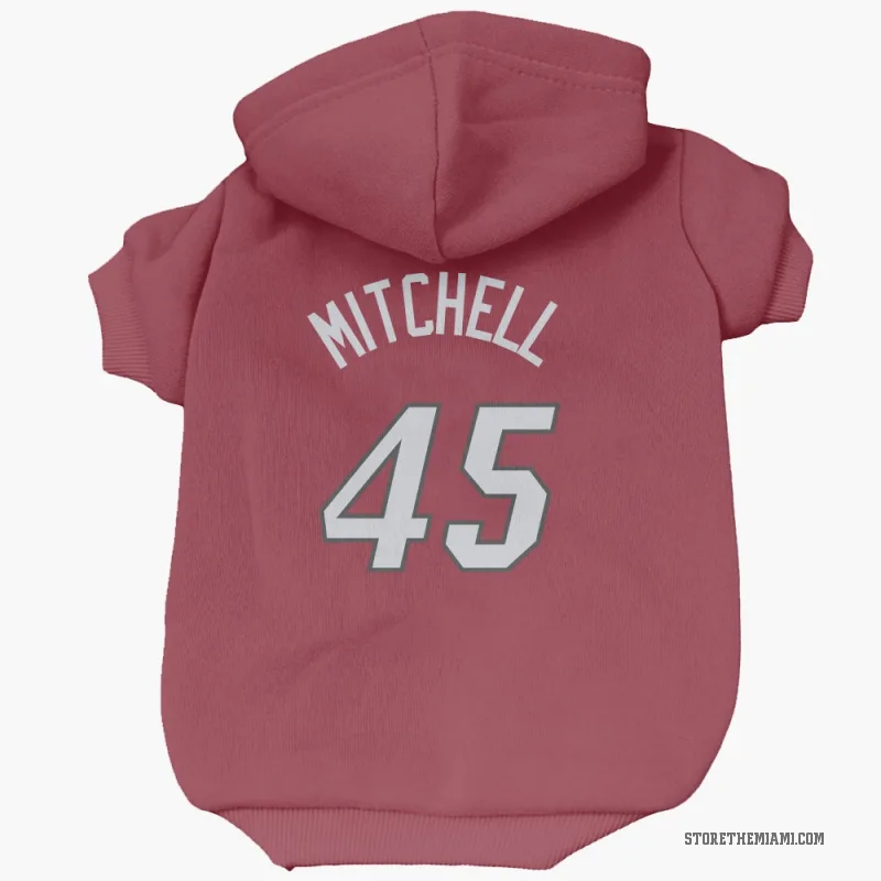 Davion Mitchell  Red Miami Heat  Cat & Dog Pet Hoodie