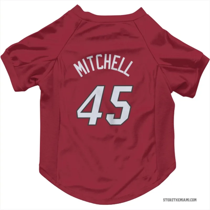 Davion Mitchell  Red Miami Heat  Cat & Dog Pet Jersey