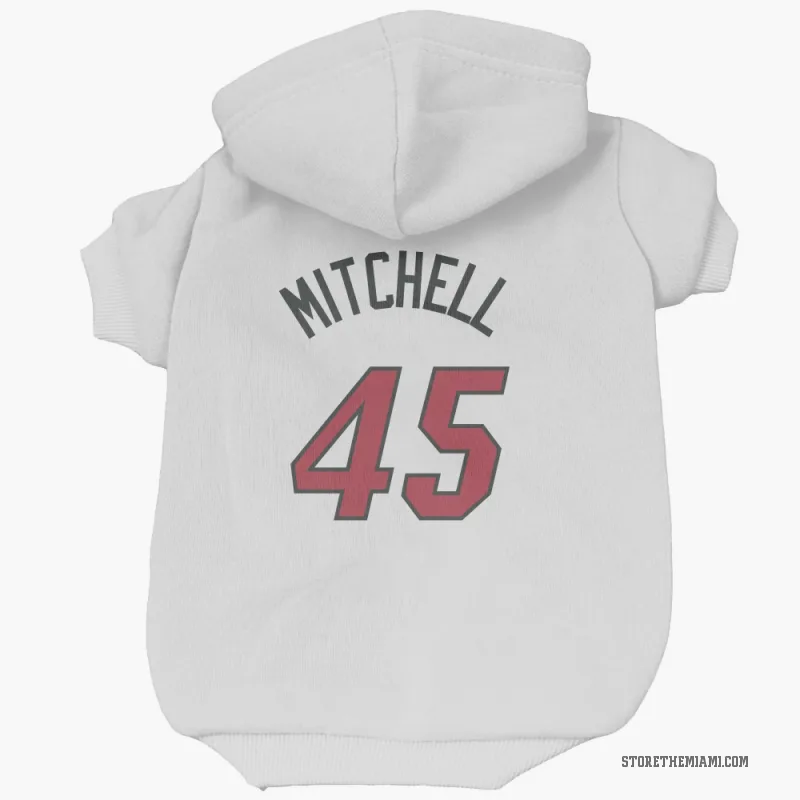 Davion Mitchell  White Miami Heat  Cat & Dog Pet Hoodie