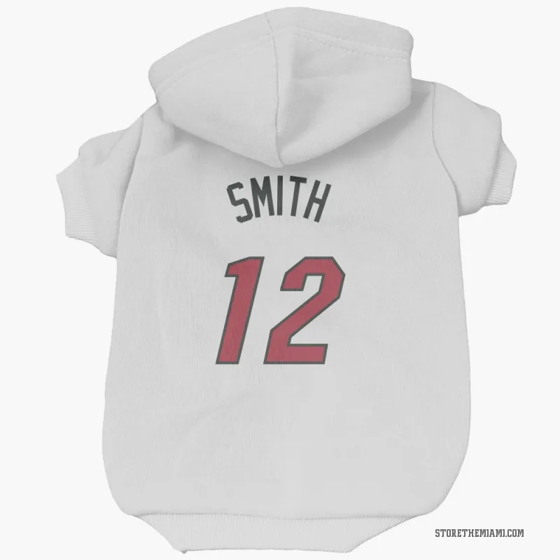 Dru Smith  White Miami Heat  Cat & Dog Pet Hoodie