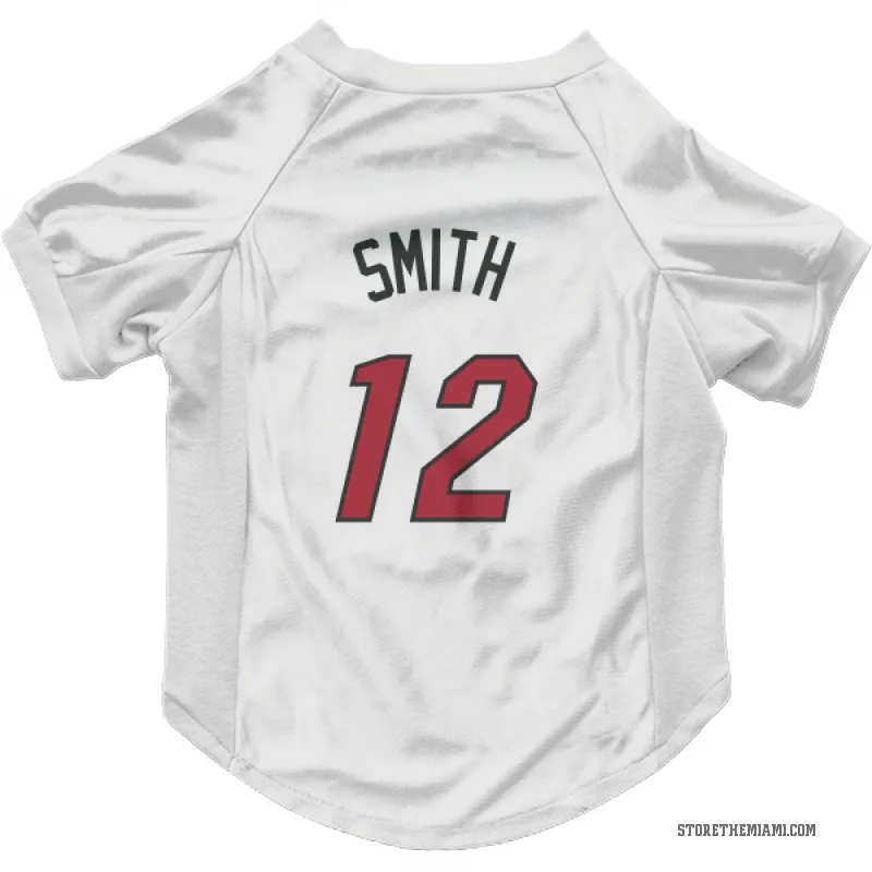 Dru Smith  White Miami Heat  Cat & Dog Pet Jersey