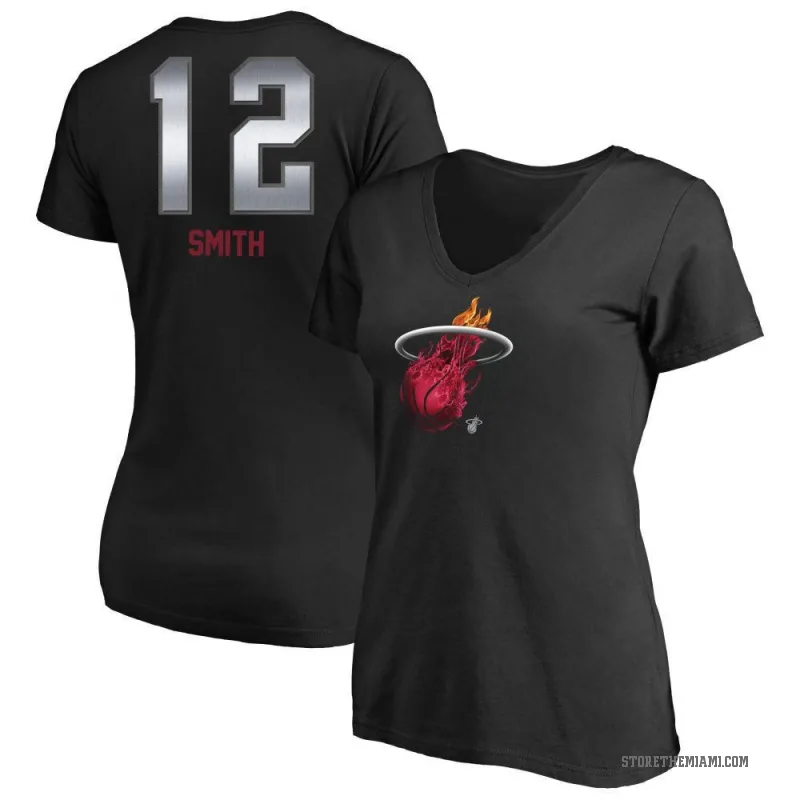 Dru Smith Women's Black Miami Heat Midnight Mascot T-Shirt