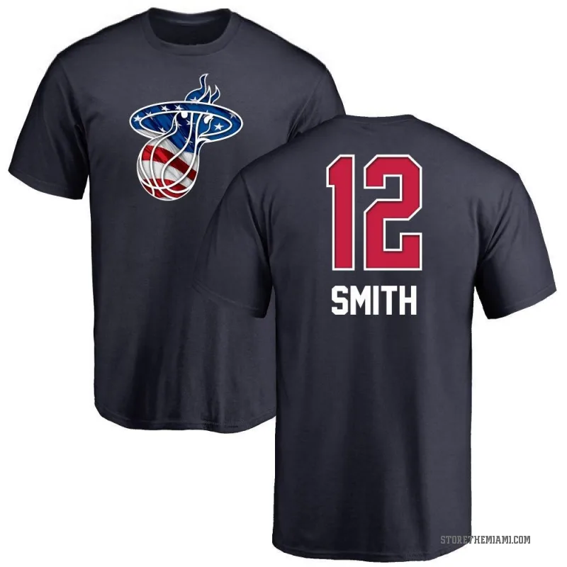 Dru Smith Youth Navy Miami Heat Name and Number Banner Wave T-Shirt