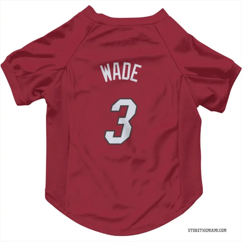 Dwyane Wade  Red Miami Heat  Cat & Dog Pet Jersey