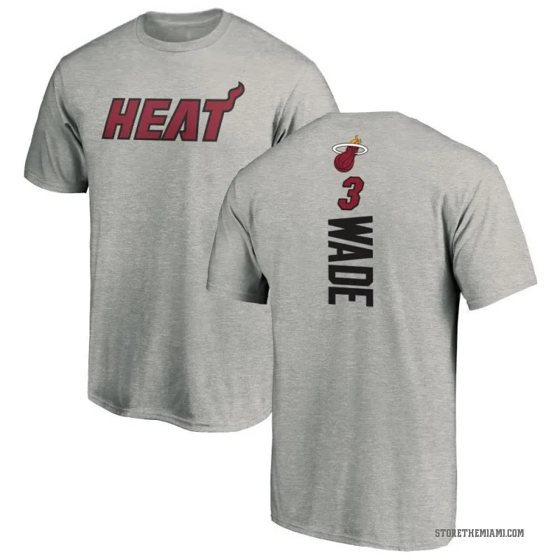 Dwyane Wade Youth Miami Heat Ash Backer T-Shirt