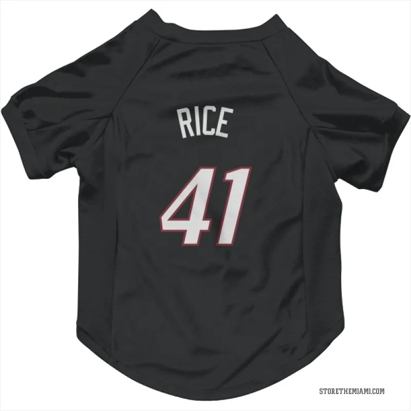 Glen Rice  Black Miami Heat  Cat & Dog Pet Jersey