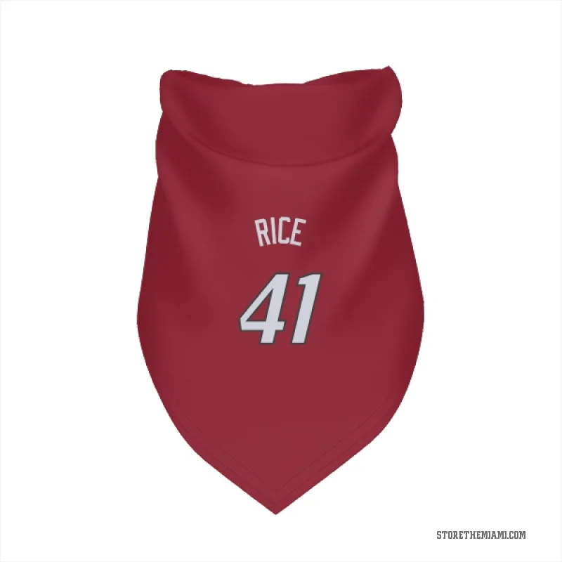 Glen Rice  Red Miami Heat  Cat & Dog Pet Bandana