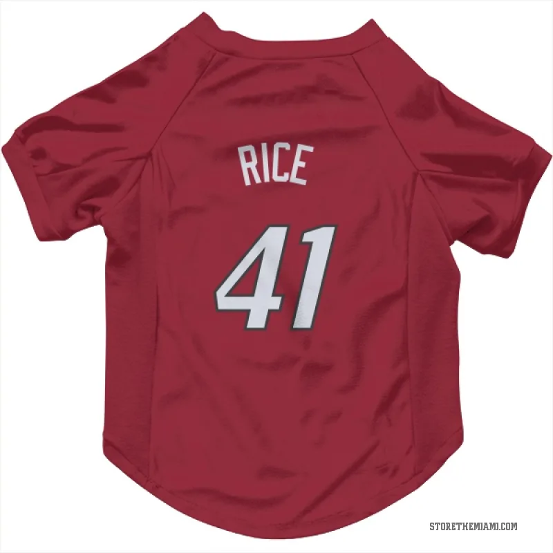 Glen Rice  Red Miami Heat  Cat & Dog Pet Jersey