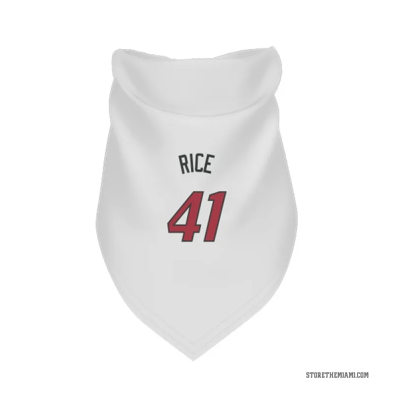 Glen Rice  White Miami Heat  Cat & Dog Pet Bandana