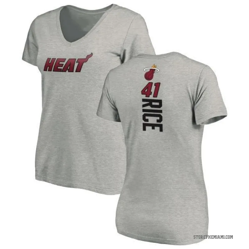 Glen Rice Women's Miami Heat Ash Backer T-Shirt