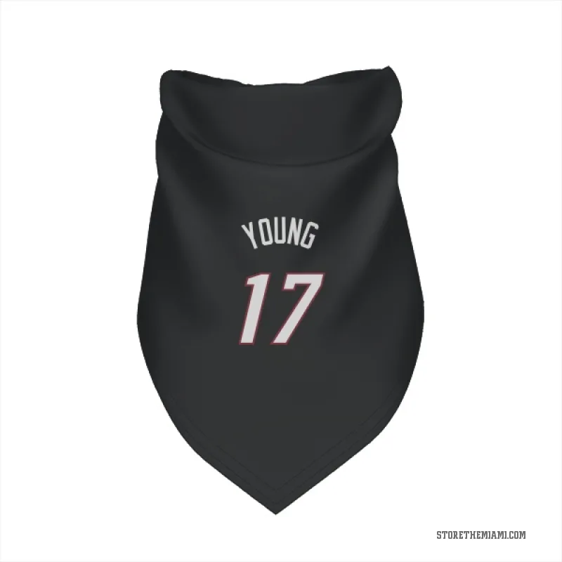 Jahmir Young  Black Miami Heat  Cat & Dog Pet Bandana