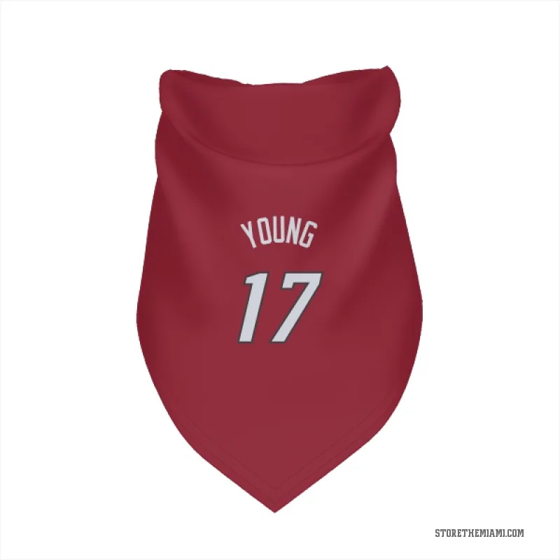 Jahmir Young  Red Miami Heat  Cat & Dog Pet Bandana