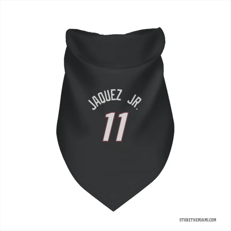 Jaime Jaquez Jr.  Black Miami Heat  Cat & Dog Pet Bandana
