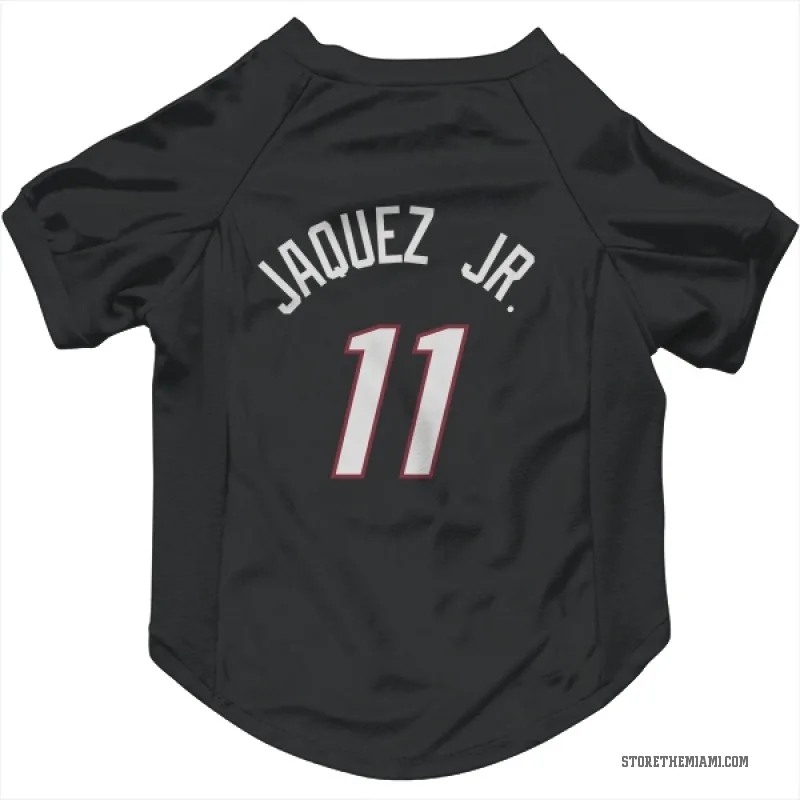 Jaime Jaquez Jr.  Black Miami Heat  Cat & Dog Pet Jersey
