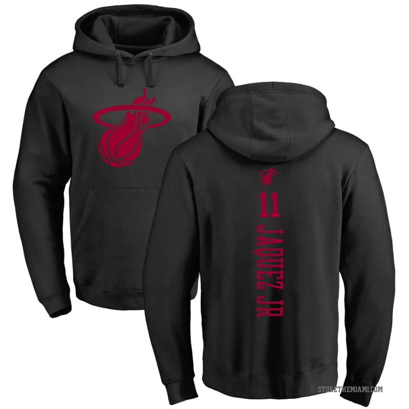 Jaime Jaquez Jr. Men's Black Miami Heat Branded One Color Backer Pullover Hoodie
