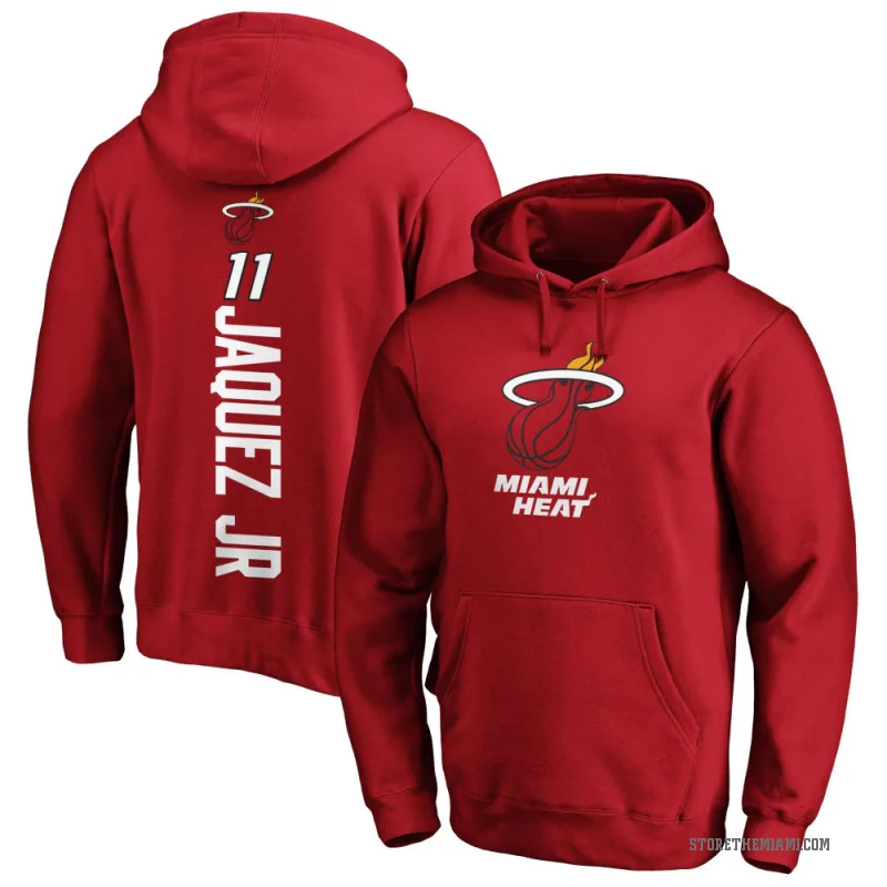 Jaime Jaquez Jr. Men's Miami Heat Branded Cardinal Backer Pullover Hoodie