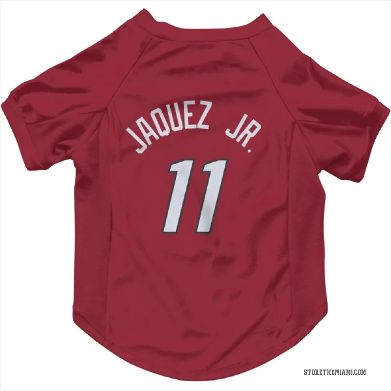 Jaime Jaquez Jr.  Red Miami Heat  Cat & Dog Pet Jersey