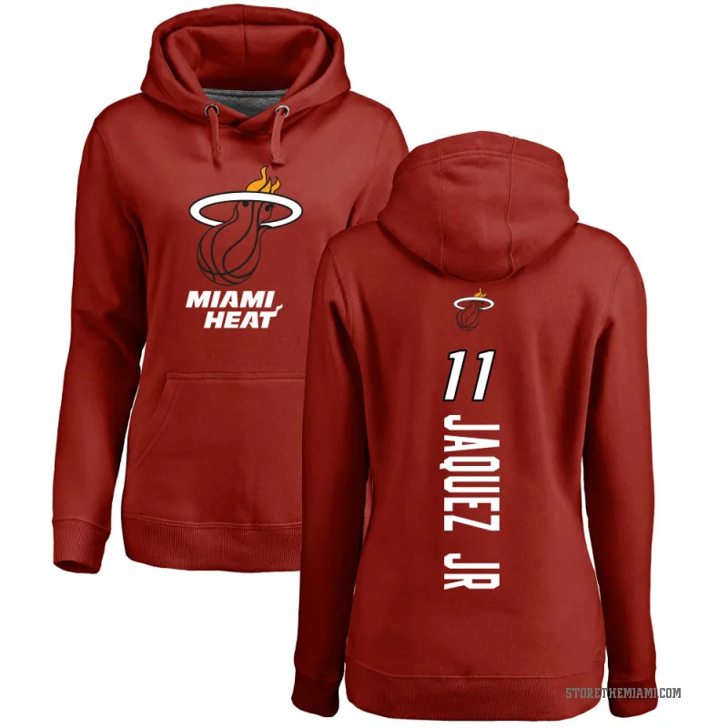 Jaime Jaquez Jr. Women's Miami Heat Branded Cardinal Backer Pullover Hoodie