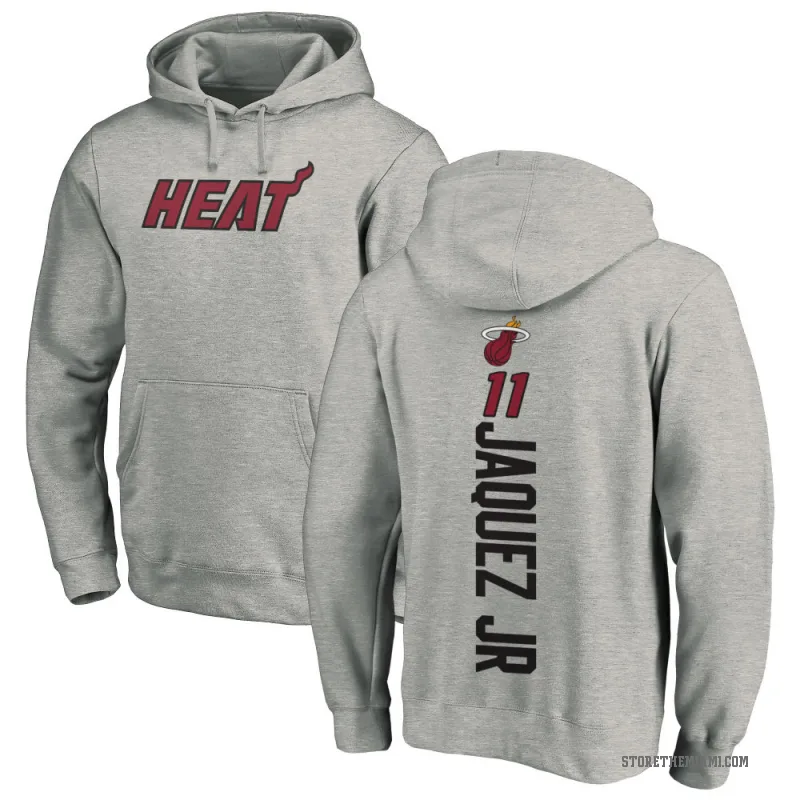 Jaime Jaquez Jr. Youth Miami Heat Branded Ash Backer Pullover Hoodie