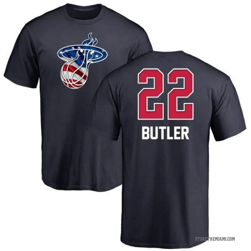 Jimmy Butler Miami Heat #22 Black Youth Performance Polyester Player Name  and Number T-Shirt