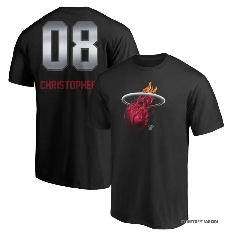 Josh Christopher Men's Black Miami Heat Midnight Mascot T-Shirt