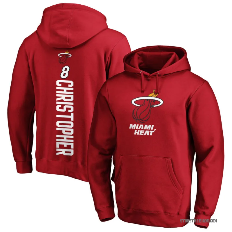 Josh Christopher Men's Miami Heat Branded Cardinal Backer Pullover Hoodie