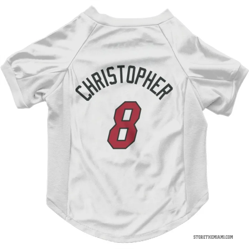Josh Christopher  White Miami Heat  Cat & Dog Pet Jersey