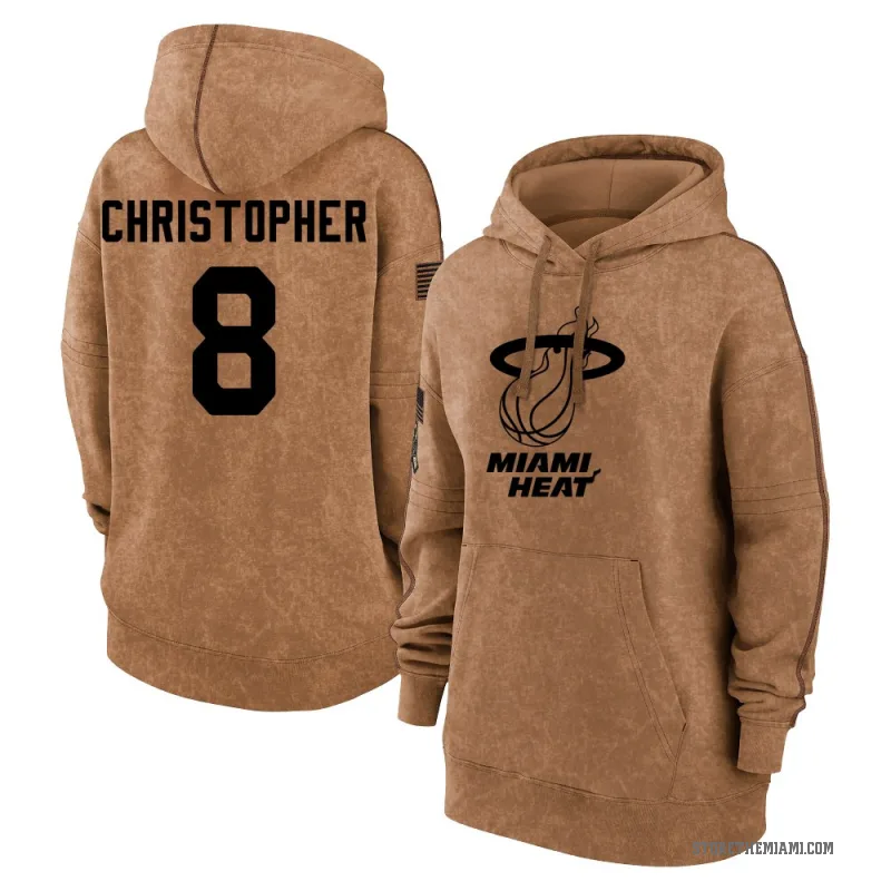 Josh Christopher Women's Brown Miami Heat 2023 Salute to Service Pullover Hoodie